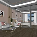 Modern Moon Center Moon Center Suite 3d model