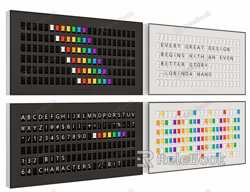 Retro display page turning electronic display model