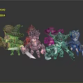 Modern Game Characters Cartoon Characters Virtual Characters Fantasy Characters Magic Characters Virtual Characters Animation Characters 3d model
