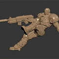 Modern Mecha Warrior Machine Armor Machine Armor Machine Warrior 3d model