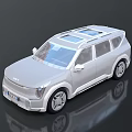 Modern White SUV With Sleek Exterior Sunroof And Stylish Wheels