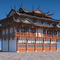 Chinese ancient building 3d model