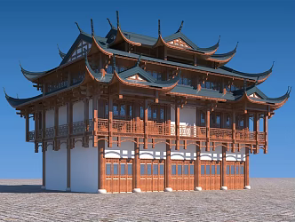 Chinese ancient building 3d model
