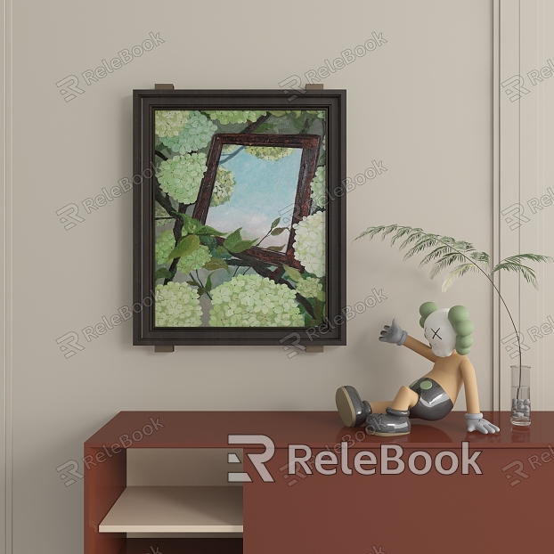 Abstract Hanging Paintings model