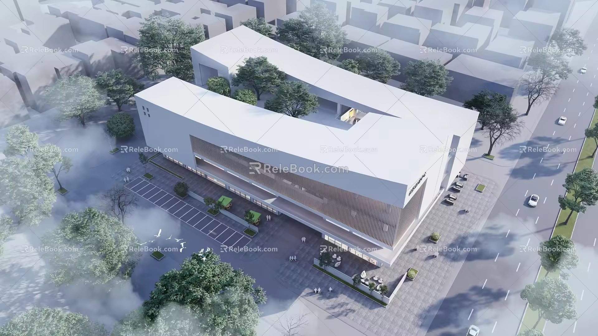 Community Activity Center 3d model