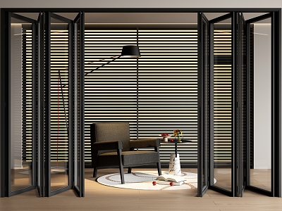 glass folding door glass sliding door sliding door leisure chair blinds model