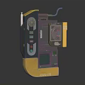 LMA-470 Gray And Yellow Industrial Equipment With Display Screen Control Buttons And Portable Handle