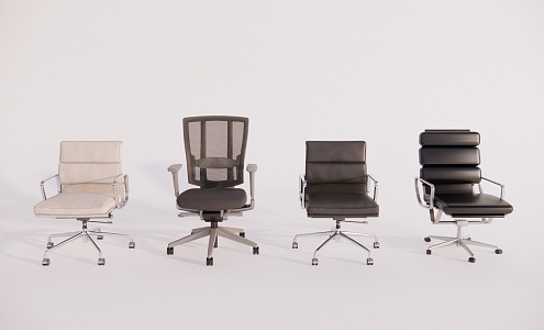 Modern office chair worker chair combination 3d model