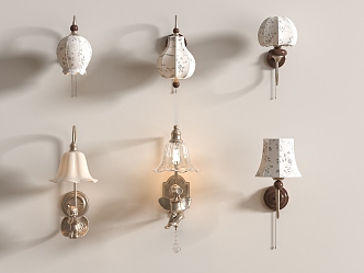 French Wall Lamp 3d model