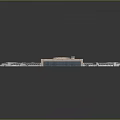 Airplane Airport Terminal Hub Layout With Runway Boarding Gates And Satellite Terminals