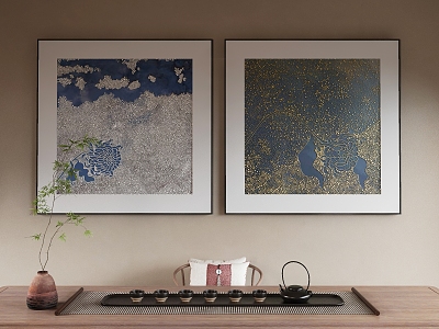 New Chinese Decorative Painting 3d model