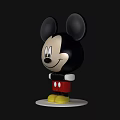 Mickey Mouse Doll with Large Ears Smiling Face Red Shorts Yellow Shoes And White Gloves