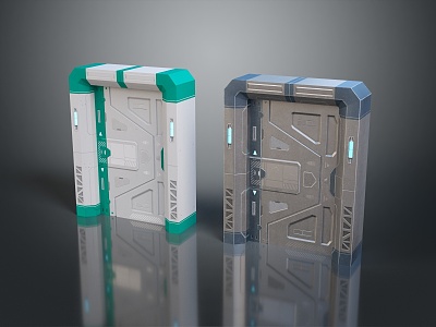 Science Fiction Door Steel Door Science Fiction Door Science Fiction Entrance Door Science Fiction Entrance Future Door Security Door Password Door 3d model