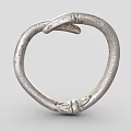 Elegant Vintage Silver Bracelet With Classic Loop Design And Intricate Handcrafted Details