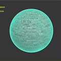 Round Brick Sphere Constructed With Red And Orange Textured Bricks