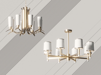 Modern chandelier 3d model