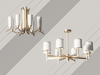 Modern chandelier 3d model