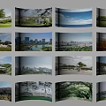 Scenic Components Featuring Natural Landscapes Urban Views Green Trees And Roads