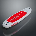 White And Red Paddle Board For Water Sports With Reader T Logo And Reaber Design