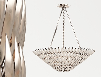 Modern chandelier metal chandelier 3d model