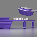 Modern Design Showcase Shelves With Unique Structure For Retail Store Product 3d model