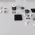 Modern Minimalist Sofa And Coffee Table Set With Fabric Seats Wooden Frame And Area Rug