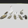 Various Wooden Boats Floating on Calm Water With Traditional Designs and Reflections