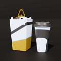 Coffee Cup Portable Coffee Bag 3d model