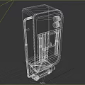 Industrial Equipment Black Enclosure Design With Ventilation Holes And Control Panel
