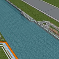 Waterfront Landscape Design Featuring Scenic Water Body Riverside Walkway And Green Belt