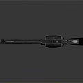 Black Revolver With Metal Barrel And Textured Grip Design Features
