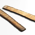 Two Raw Long Stone Wood Planks With Natural Texture And Rough Surface 3d model