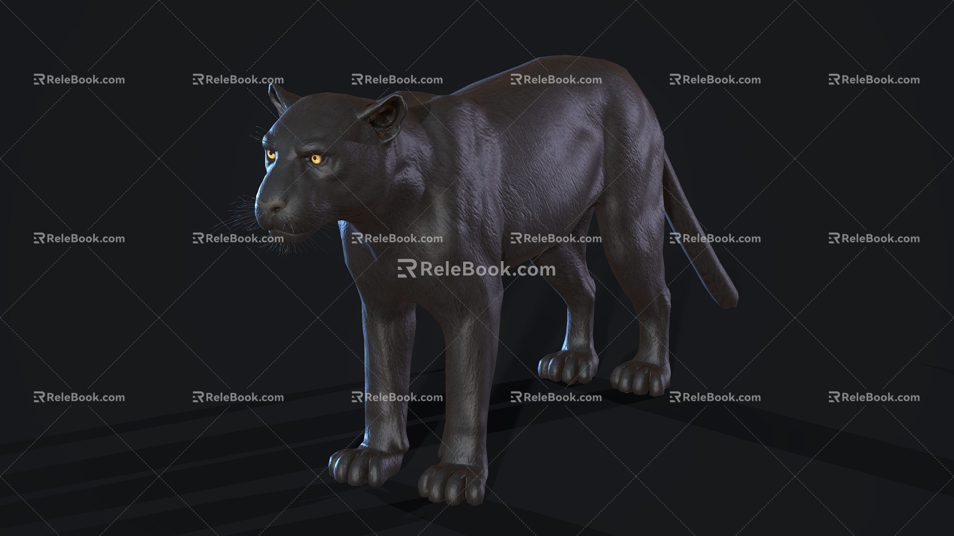 Black Panther Leopard 3d model