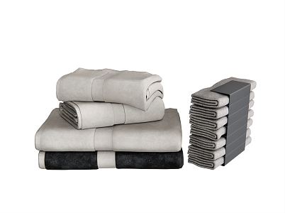 Modern Towels Bath Towels 3d model