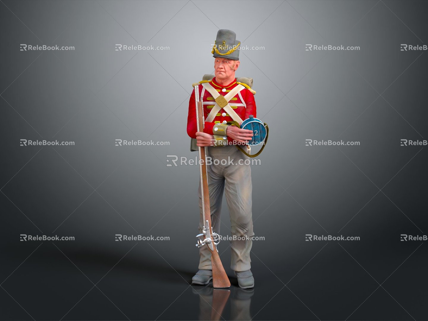 Modern game character soldier warrior soldier character model