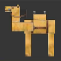 Modern toy cube camel pixel camel 3d model