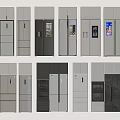 Various Styles Refrigerators and Freezers with Black Silver White Modern Design
