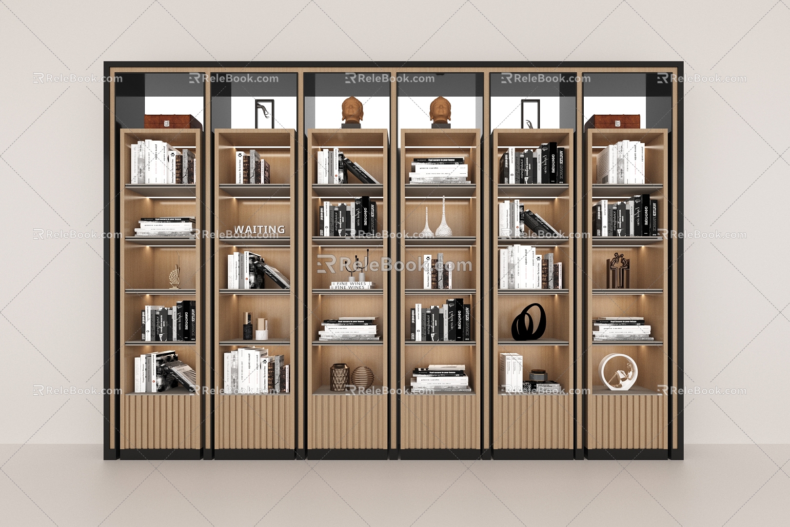 Modern Bookcase Modern Minimalist Display Cabinet Modern Decorative Cabinet 3d model