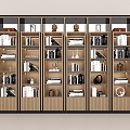 Modern Bookcase Modern Minimalist Display Cabinet Modern Decorative Cabinet 3d model