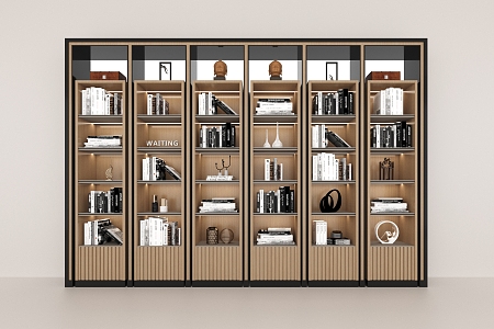 Modern Bookcase Modern Minimalist Display Cabinet Modern Decorative Cabinet 3d model