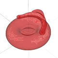 Red Inflatable Water Swim Ring Play Equipment For Outdoor Fun Activities