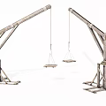 Industrial Lifting Equipment With Metal Mechanical Arms And Dual Suspension Platforms