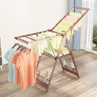 modern drying rack clothes rail 3d model