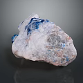 Natural Rough Stone with White and Blue Color Patterns for Decoration Work