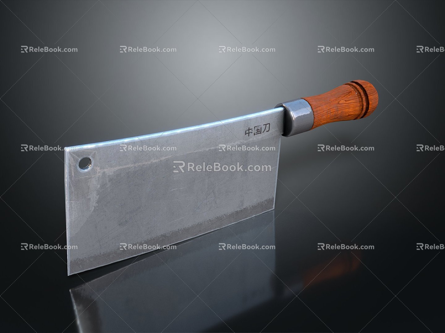 Chopper Chinese Chopper Japanese Sande Knife Sliced Knife Wenwu Knife 3d model