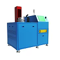 Blue Industrial Equipment With Control Panel Green Screen Cabinet Structure And Wheels 3d model