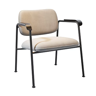 Cadot Modern Single Chair Dining Chair Armchair Leisure Chair Cloth Chair 3d model
