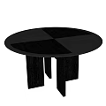 Modern round dining table 3d model