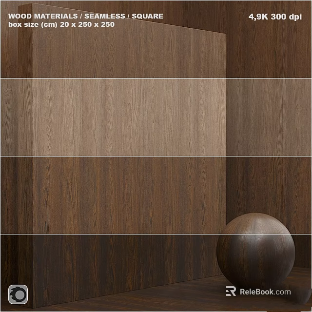 Wooden Construction Components With Panel Design And Various Brown Tones Spherical Decor 3d model 