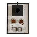 Sleek Modern Black Marble Tea Set Tray With Glass Cups And Design
